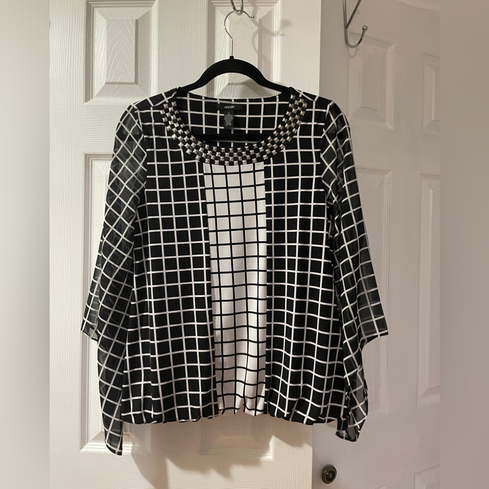 Alfani Long Sleeve Top Size S